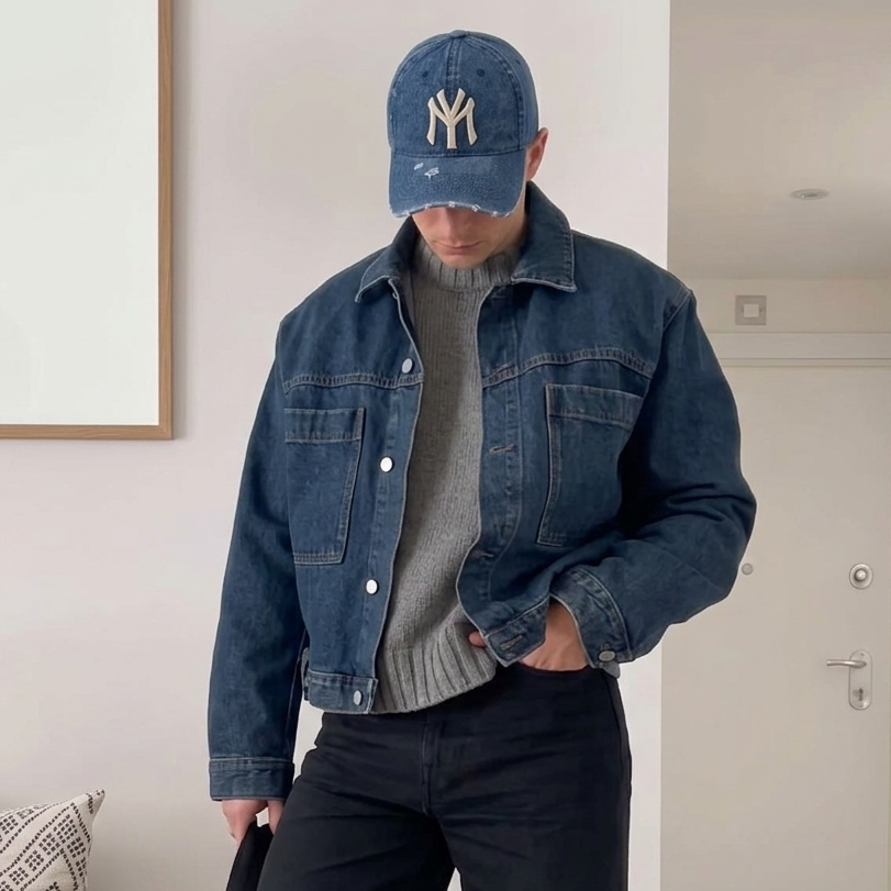 CAPY casquette jeans look casual